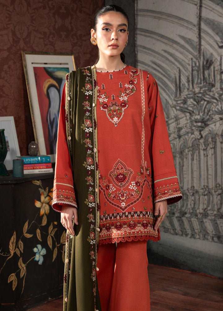 Seran Embroidered Khaddar Suits Unstitched 3 Piece SRN23TD D-07 Milano - Fall/Winter Collection