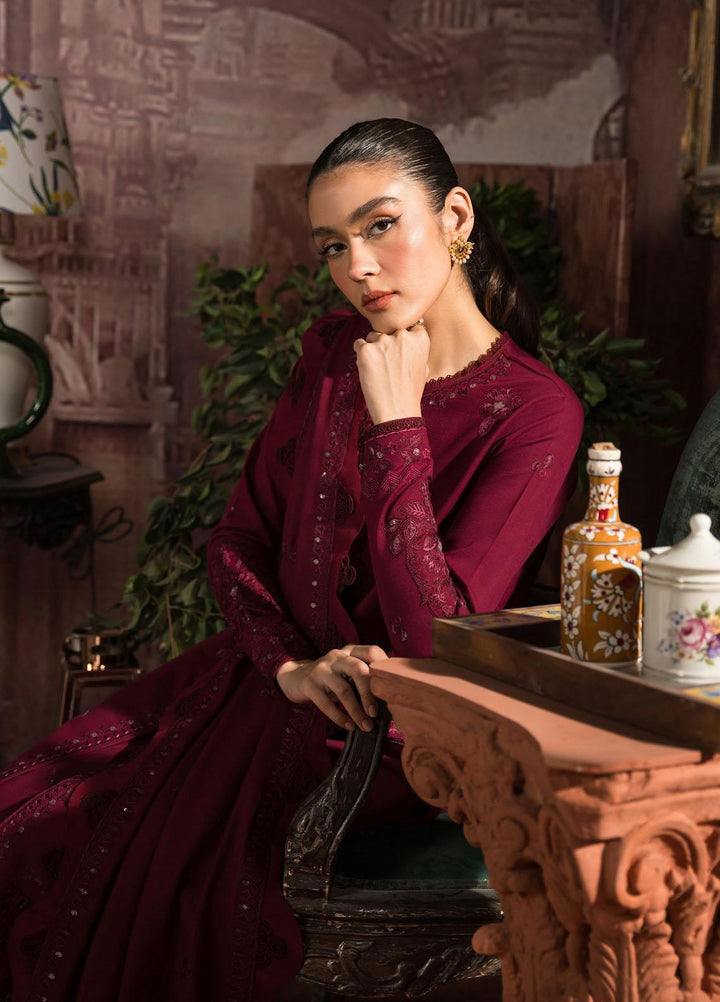 Seran Embroidered Khaddar Suits Unstitched 3 Piece SRN23TD D-08 Florence - Fall/Winter Collection