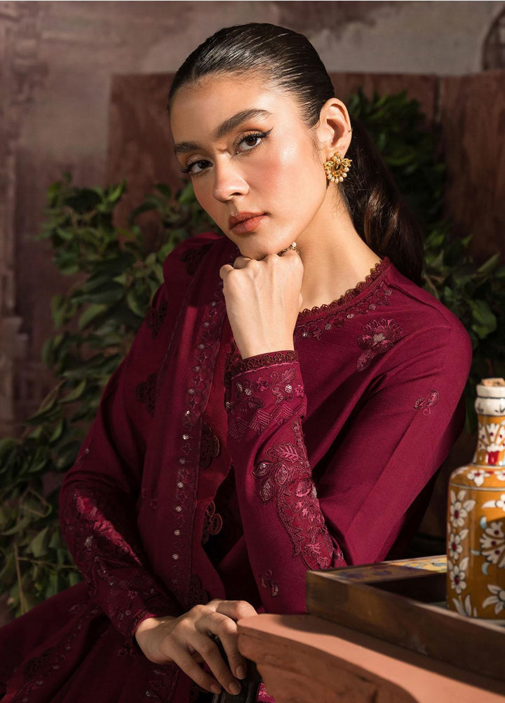 Seran Embroidered Khaddar Suits Unstitched 3 Piece SRN23TD D-08 Florence - Fall/Winter Collection