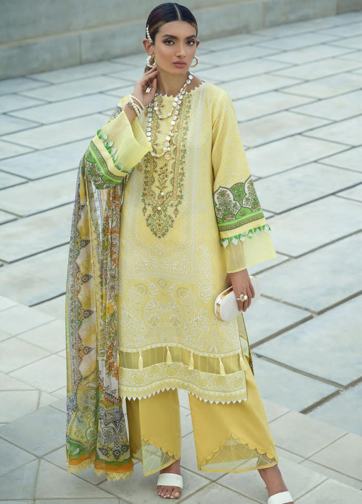 Pearls of the Ocean By Seran Embroidered Lawn Suits Unstitched 3 Piece SRN22PO 02 Splendid Sunrise - Eid Collection