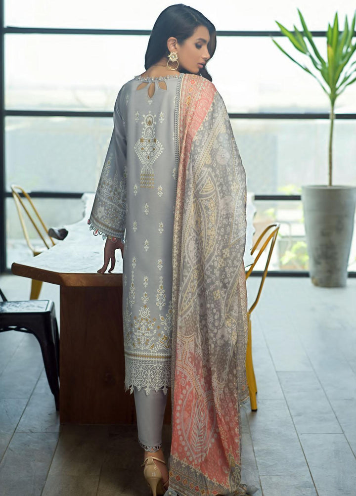 Pearls of the Ocean By Seran Embroidered Lawn Suits Unstitched 3 Piece SRN22PO 06 Harbor Seastar - Eid Collection