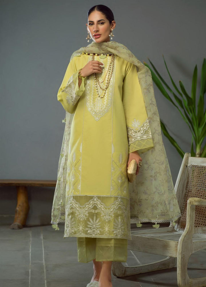 Pearls of the Ocean By Seran Embroidered Lawn Suits Unstitched 3 Piece SRN22PO 10 Seaweed Symphony - Eid Collection