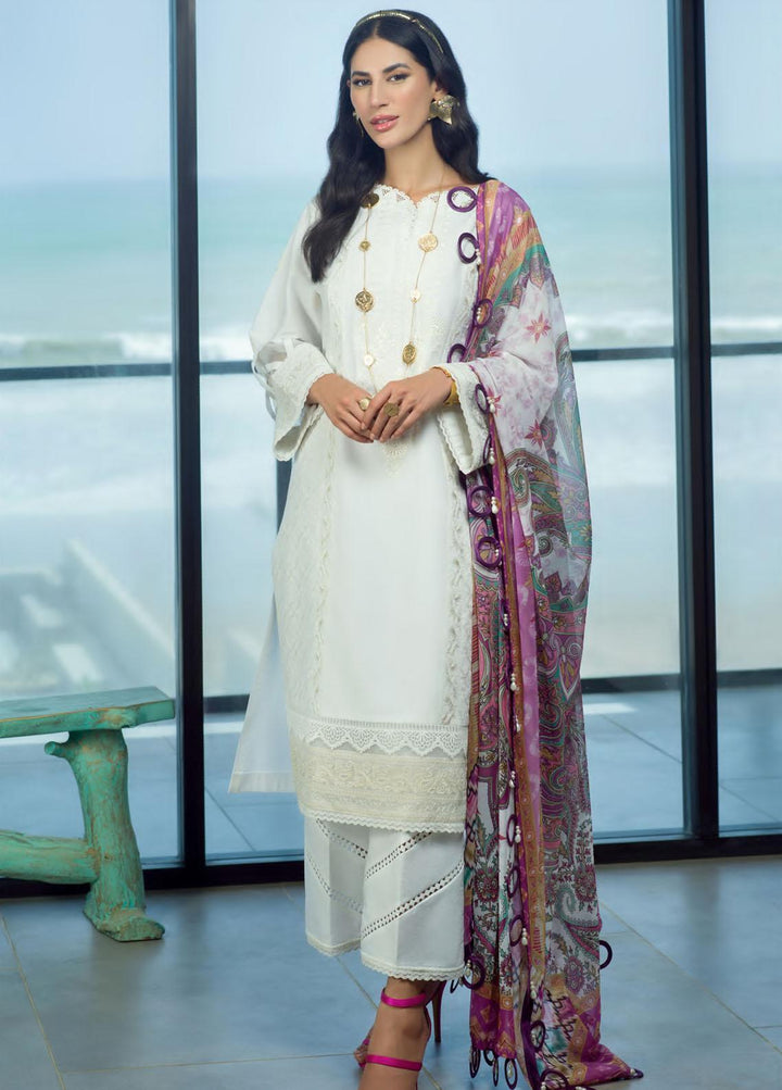 Pearls of the Ocean By Seran Embroidered Lawn Suits Unstitched 3 Piece SRN22PO 11 Pearl Panache - Eid Collection