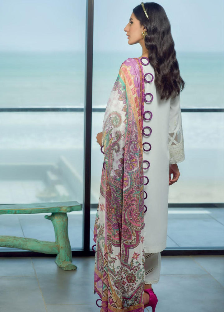 Pearls of the Ocean By Seran Embroidered Lawn Suits Unstitched 3 Piece SRN22PO 11 Pearl Panache - Eid Collection