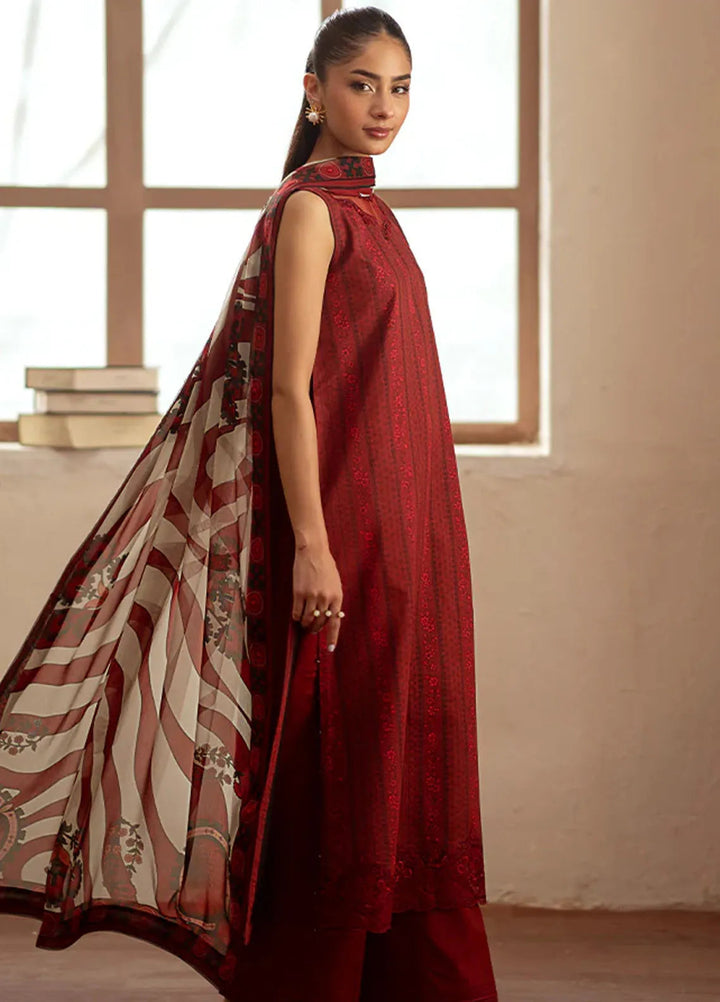 Seran Embroidered Cambric Suit Unstitched 3 Piece SRN24I D-07 - Summer Collection