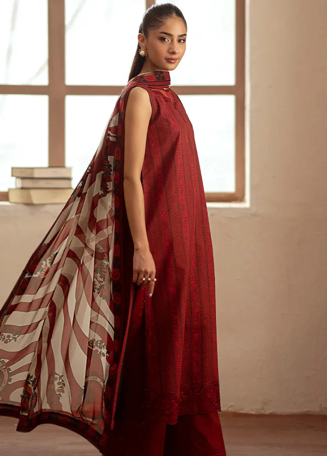 Seran Embroidered Cambric Suit Unstitched 3 Piece SRN24I D-07 - Summer Collection