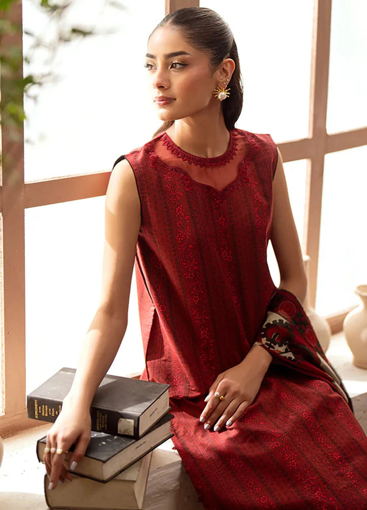 Seran Embroidered Cambric Suit Unstitched 3 Piece SRN24I D-07 - Summer Collection