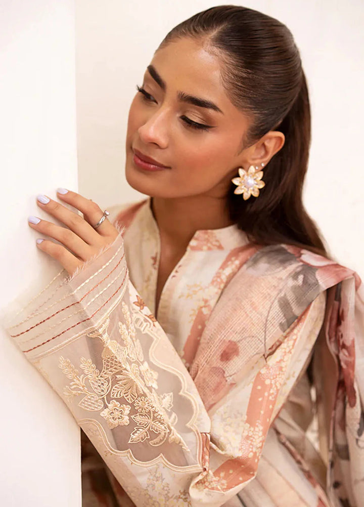 Seran Embroidered Cambric Suit Unstitched 3 Piece SRN24I D-08 - Summer Collection