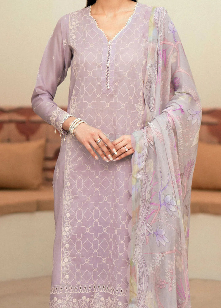 Seran Embroidered Lawn Suit Unstitched 3 Piece SRN24C D-04 Cyprus - Festive Collection