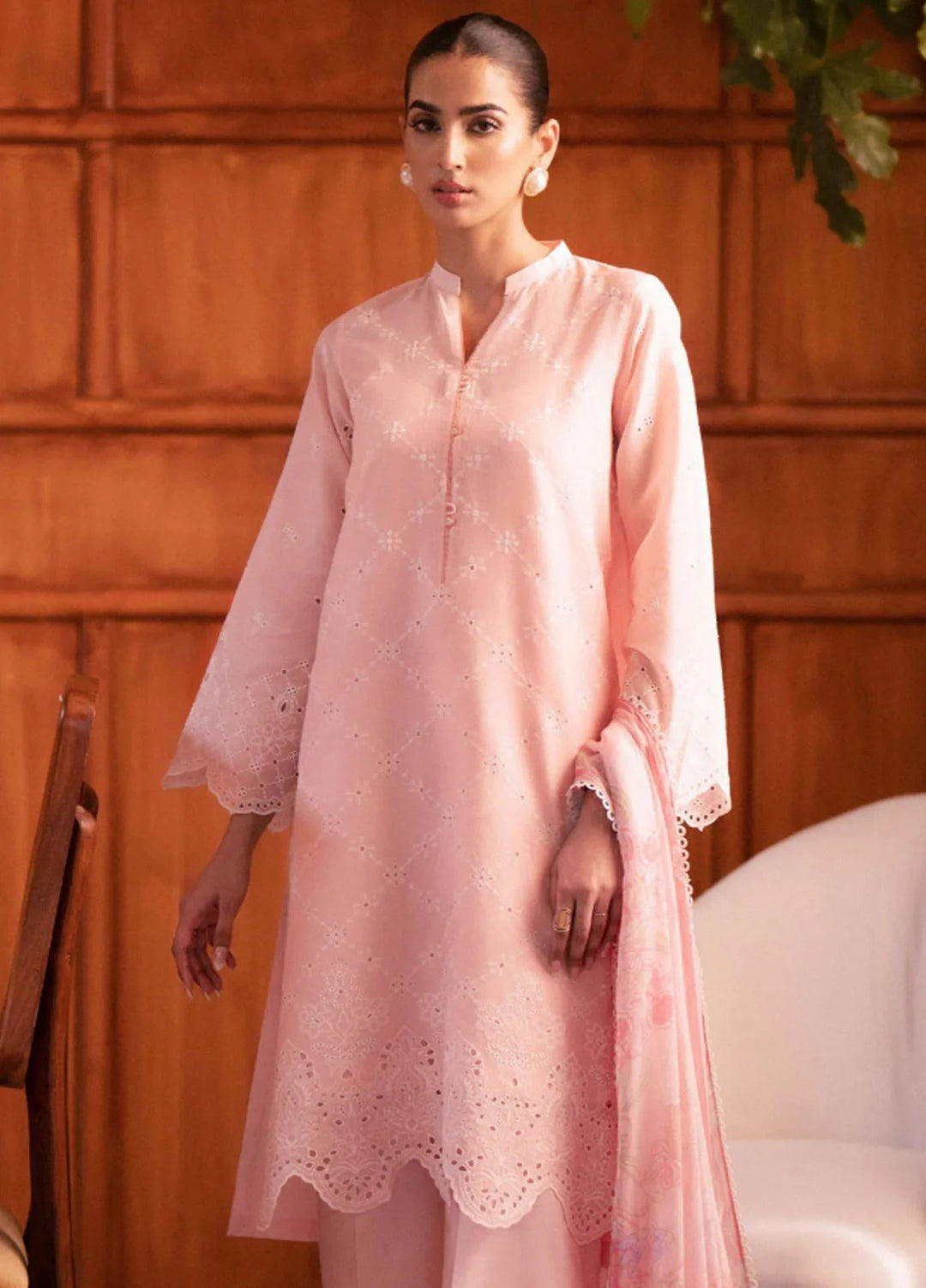 Seran Embroidered Lawn Suit Unstitched 3 Piece SRN24C D-06 Sepehr - Festive Collection