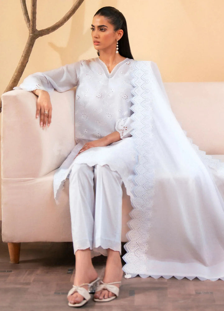 Seran Embroidered Lawn Suit Unstitched 3 Piece SRN24C D-08 Esme - Festive Collection