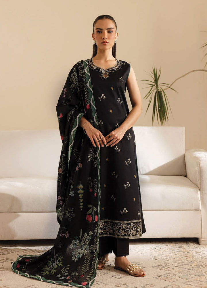 Seran Embroidered Lawn Suits Unstitched 3 Piece D-01 Ravaya - Summer Collection