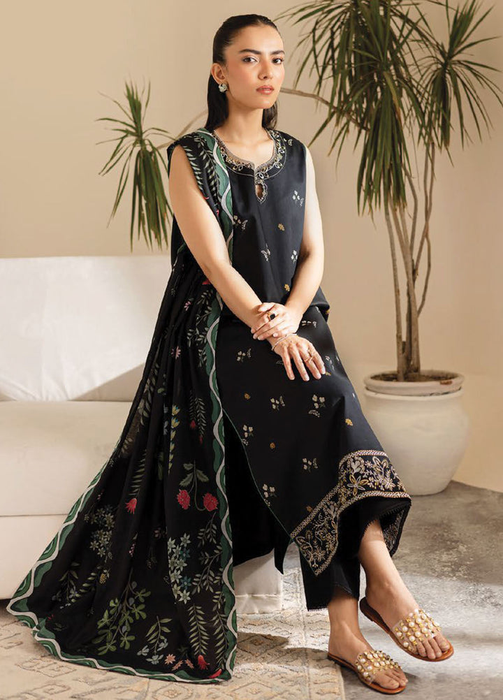 Seran Embroidered Lawn Suits Unstitched 3 Piece D-01 Ravaya - Summer Collection