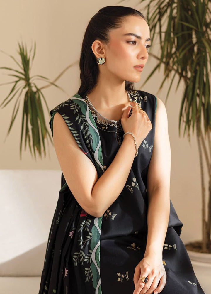 Seran Embroidered Lawn Suits Unstitched 3 Piece D-01 Ravaya - Summer Collection