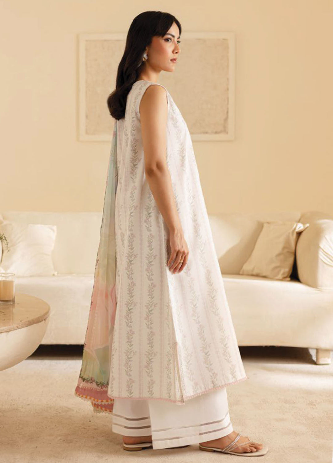 Seran Embroidered Lawn Suits Unstitched 3 Piece D-02 Alira - Summer Collection