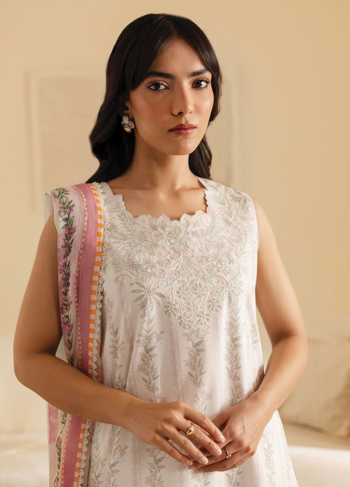 Seran Embroidered Lawn Suits Unstitched 3 Piece D-02 Alira - Summer Collection