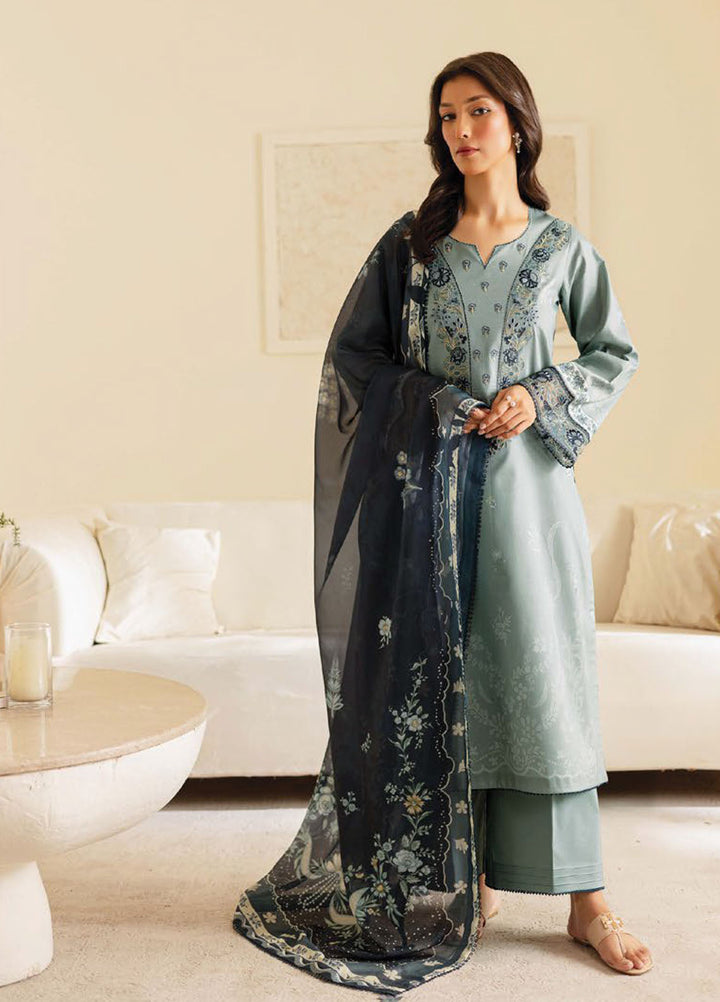 Seran Embroidered Lawn Suits Unstitched 3 Piece D-04 Zayra - Summer Collection