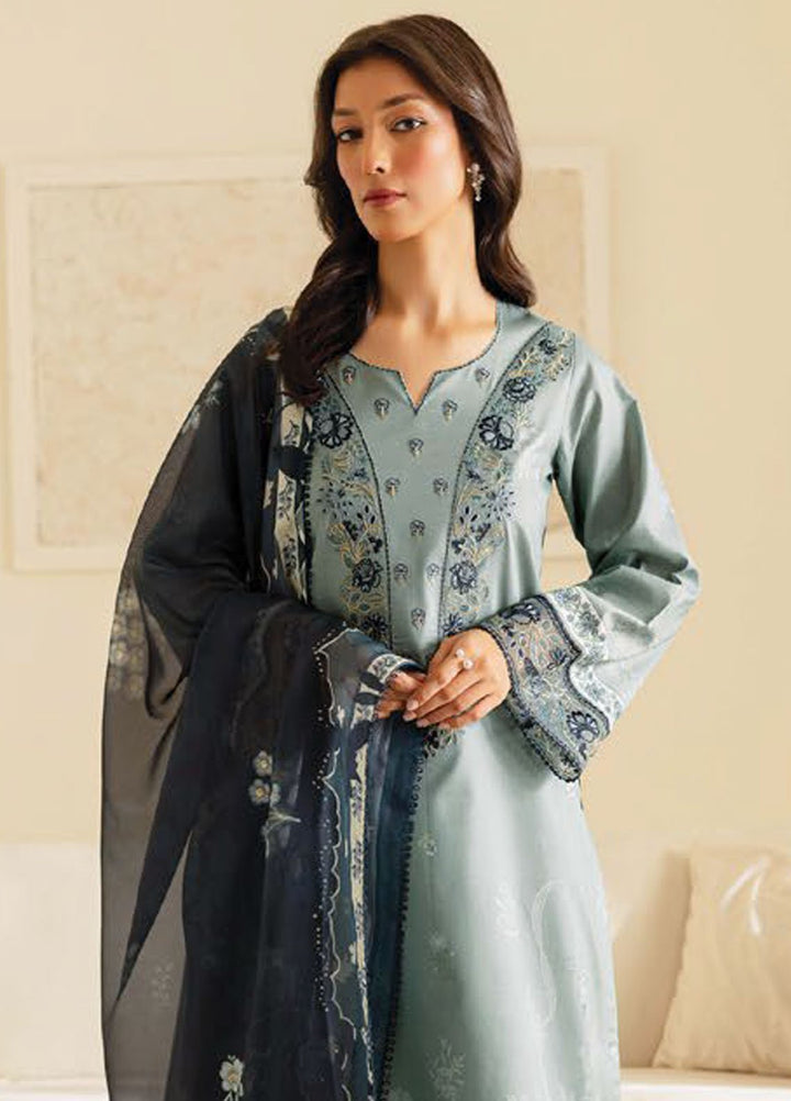 Seran Embroidered Lawn Suits Unstitched 3 Piece D-04 Zayra - Summer Collection