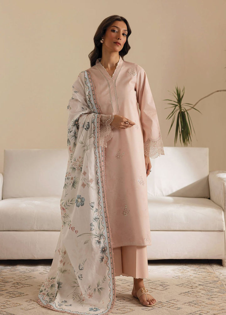 Seran Embroidered Lawn Suits Unstitched 3 Piece D-07 Ismira - Summer Collection