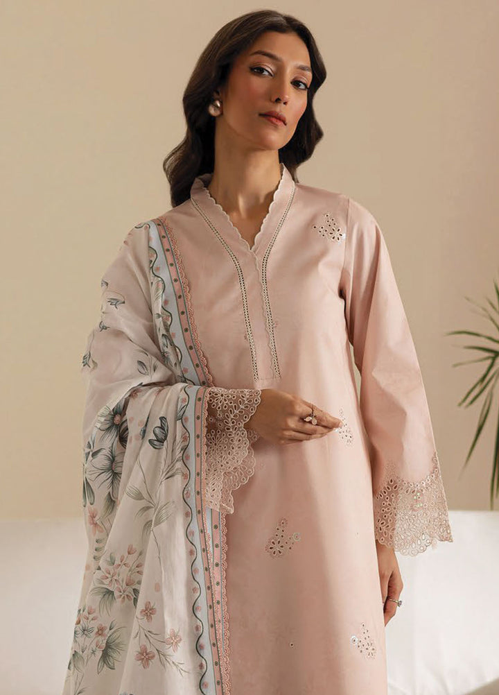 Seran Embroidered Lawn Suits Unstitched 3 Piece D-07 Ismira - Summer Collection