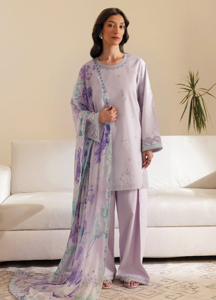 Seran Embroidered Lawn Suits Unstitched 3 Piece D-10 Seraya - Summer Collection