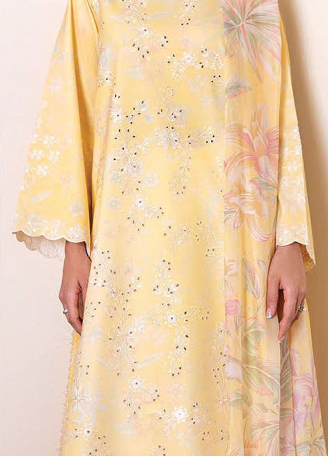 Seran Embroidered Lawn Suits Unstitched 3 Piece SN25ULL D-04 Zayli - Summer Collection