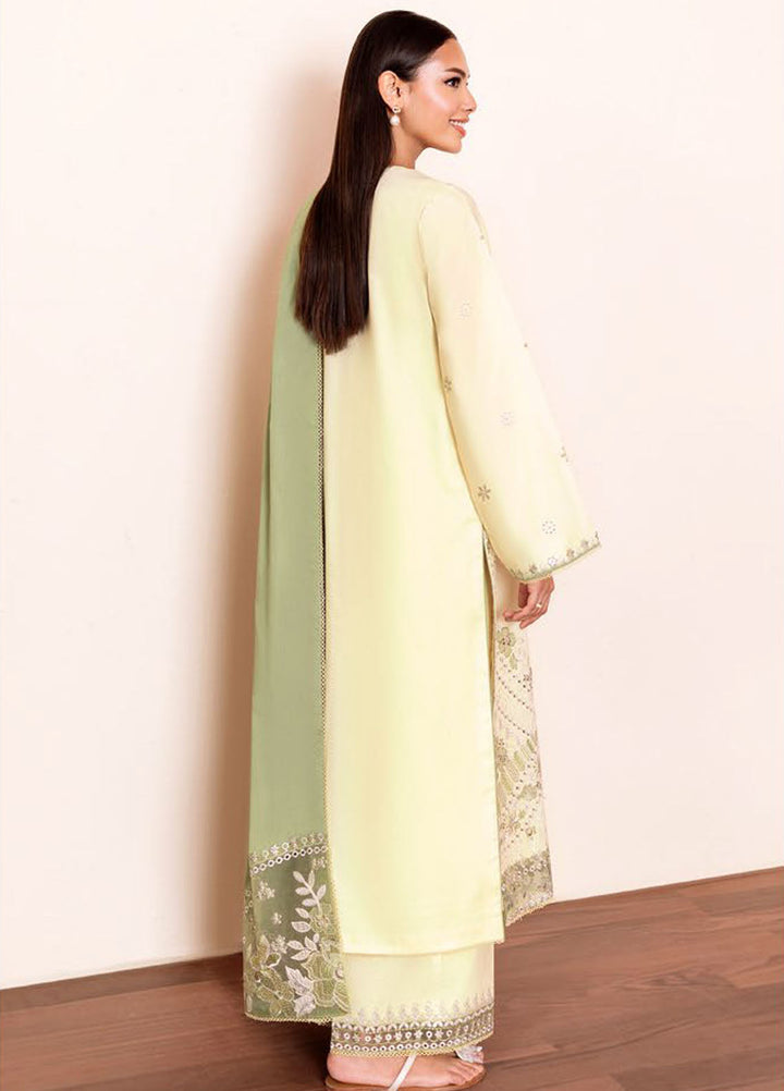 Seran Embroidered Lawn Suits Unstitched 3 Piece SN25ULL D-08 Aera - Summer Collection