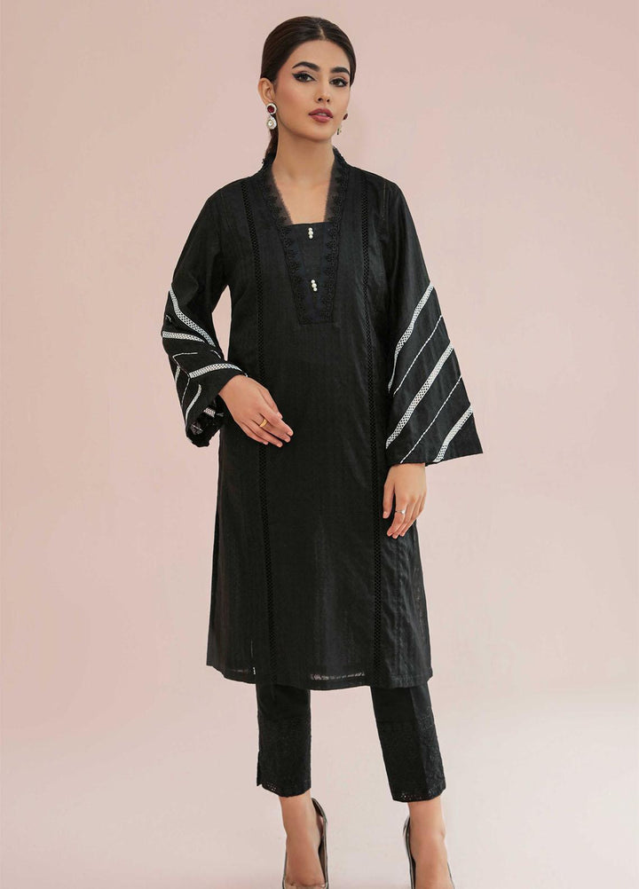 Seran Casual Pret  Lawn Shirt Edara SNP008-BLK