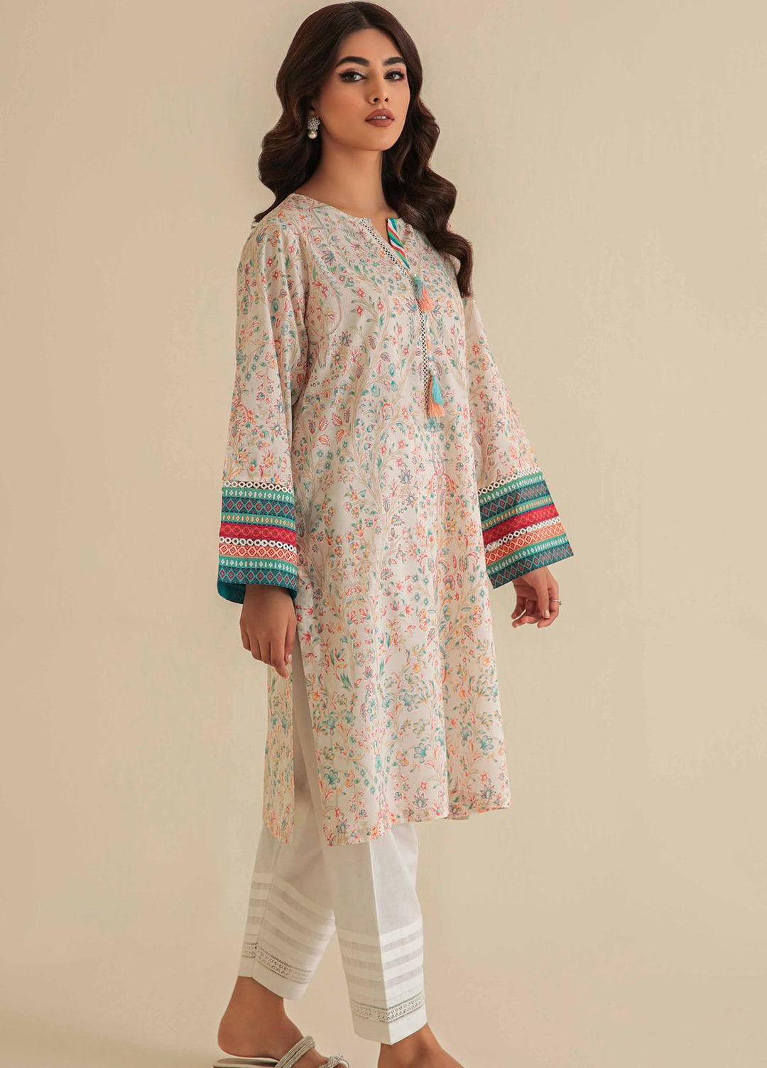 Seran Casual Pret  Lawn Shirt Feyre SNP0016-CRM