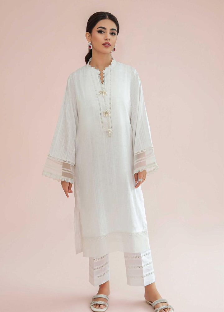 Seran Casual Pret  Lawn Shirt Inara SNP007-WHT