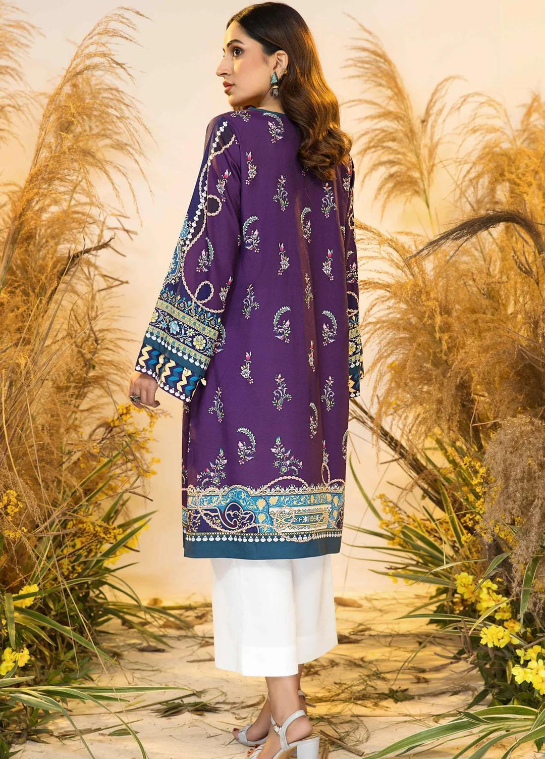 Seran Casual Pret Printed Silk Shirt AMELIE