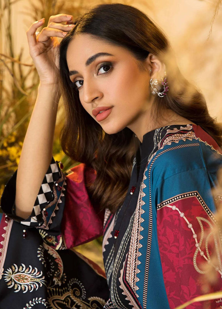 Seran Casual Pret Printed Silk Shirt COLLETTE