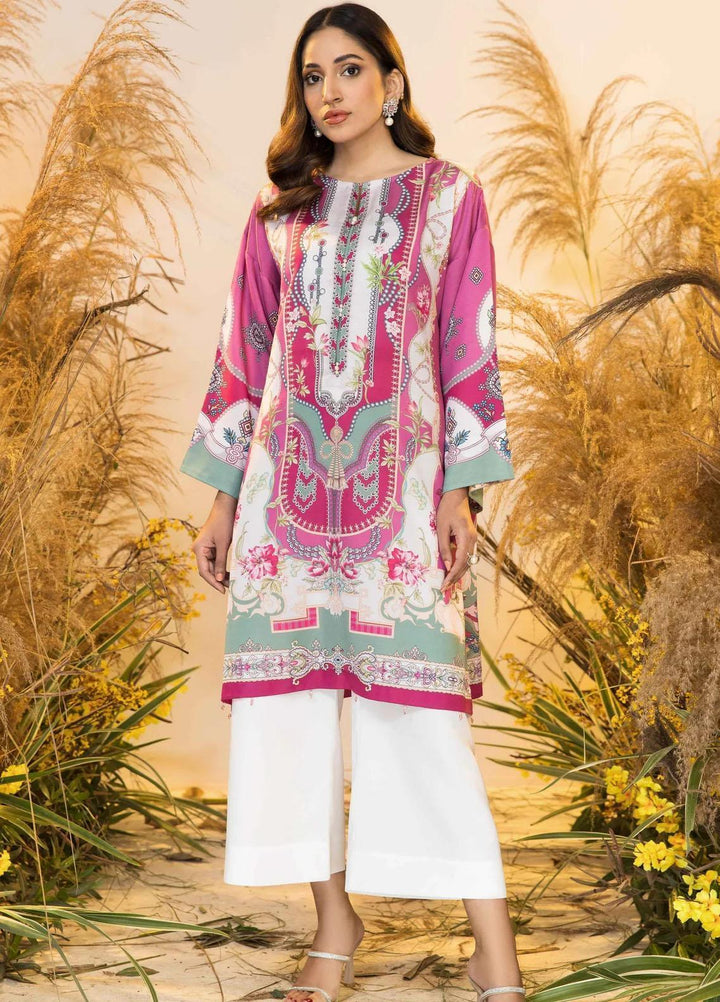 Seran Casual Pret Printed Satin Shirt MARIE