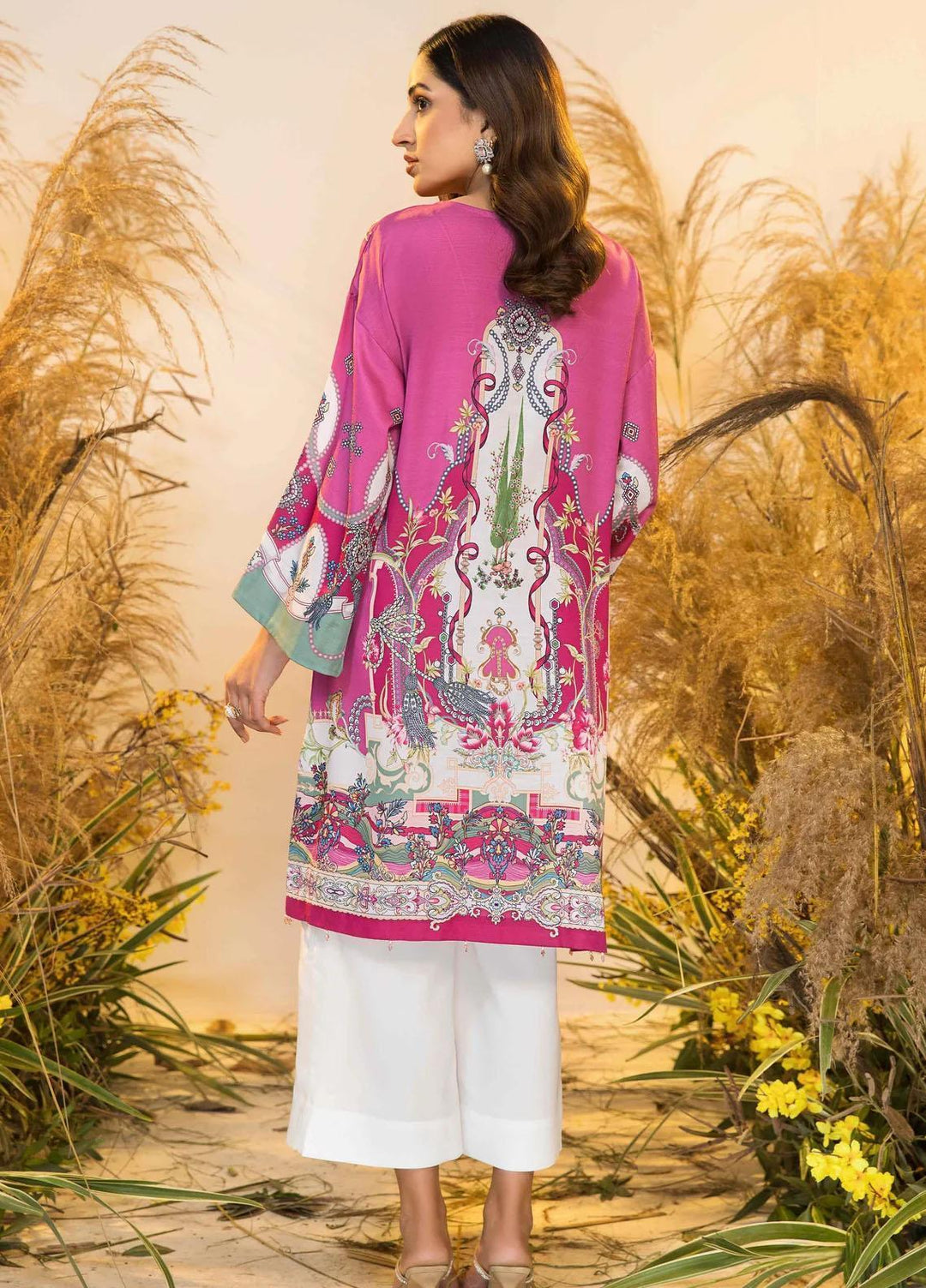 Seran Casual Pret Printed Satin Shirt MARIE