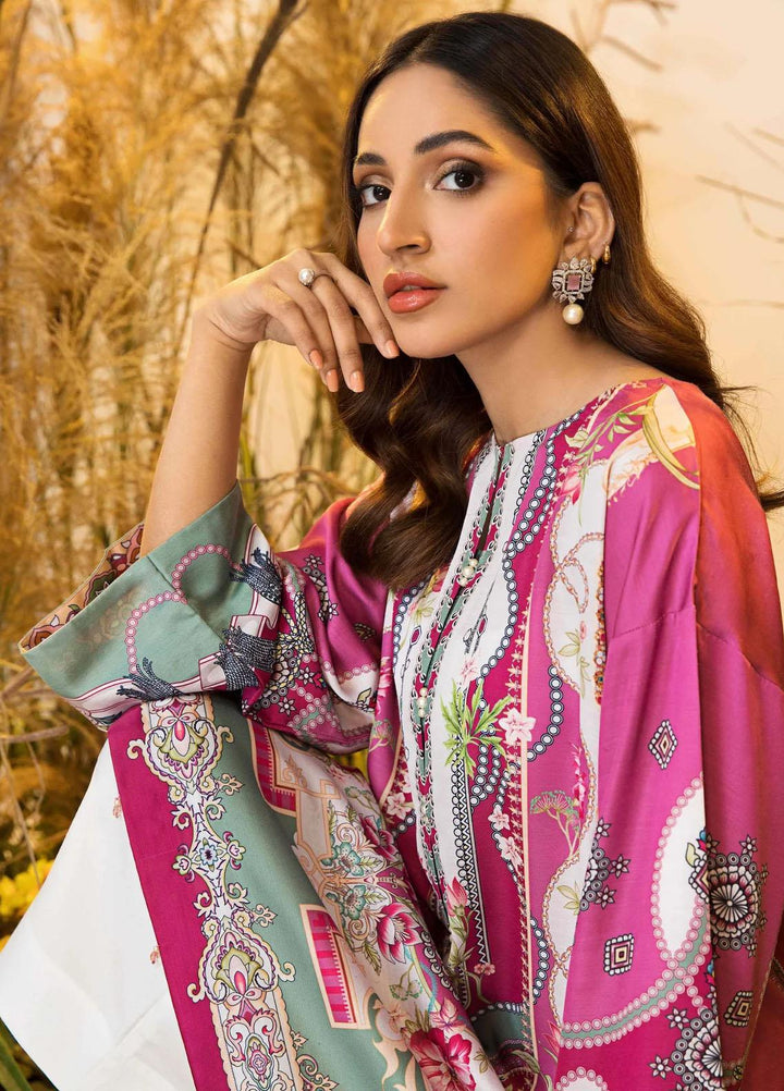 Seran Casual Pret Printed Satin Shirt MARIE