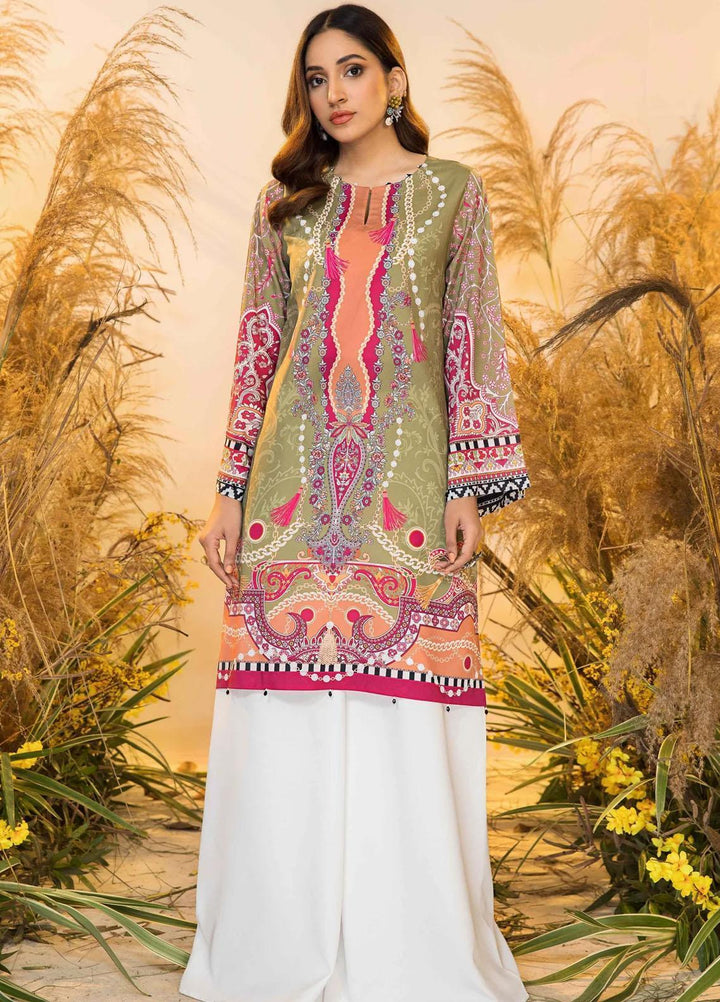 Seran Casual Pret Printed Silk Shirt CAMILLE