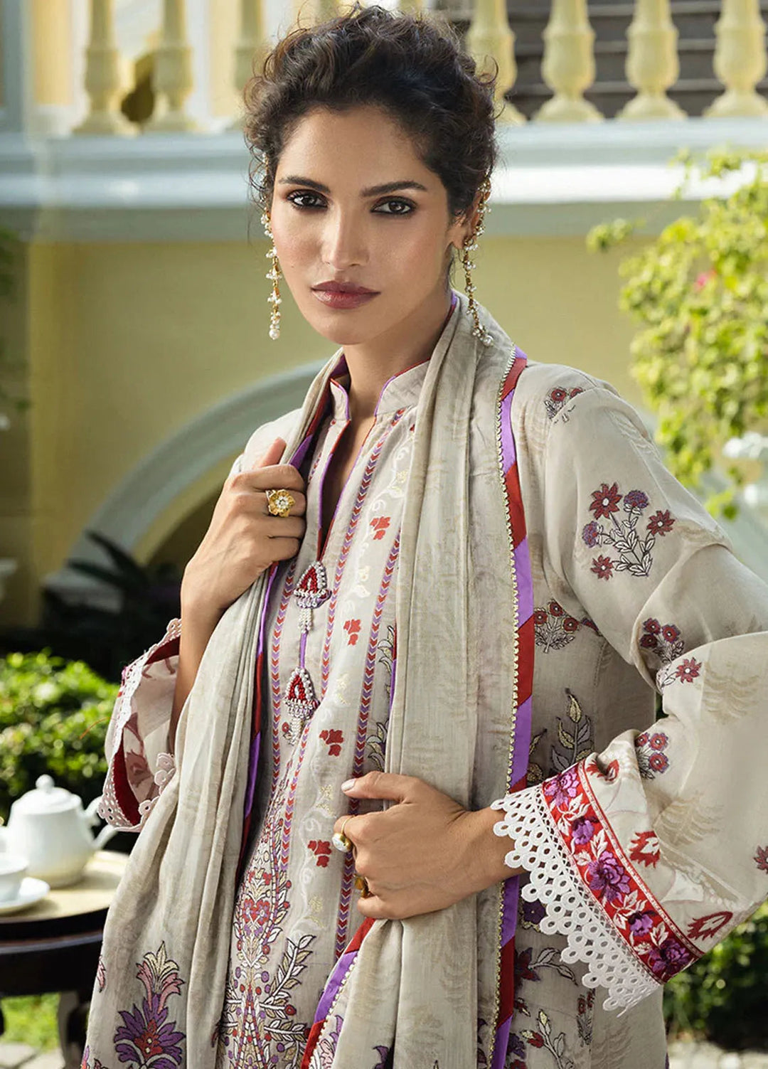 Seraph by Mushq Embroidered Lawn Suit Unstitched 3 Piece MQ25S HML-2501 Levana - Summer Collection