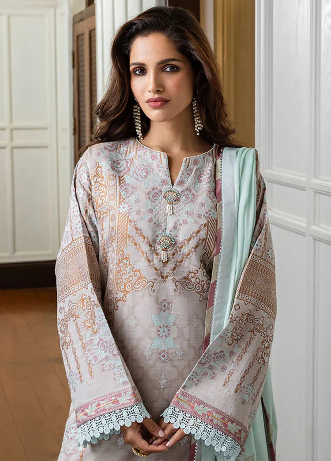 Seraph by Mushq Embroidered Lawn Suit Unstitched 3 Piece MQ25S HML-2502 Arisnoe - Summer Collection