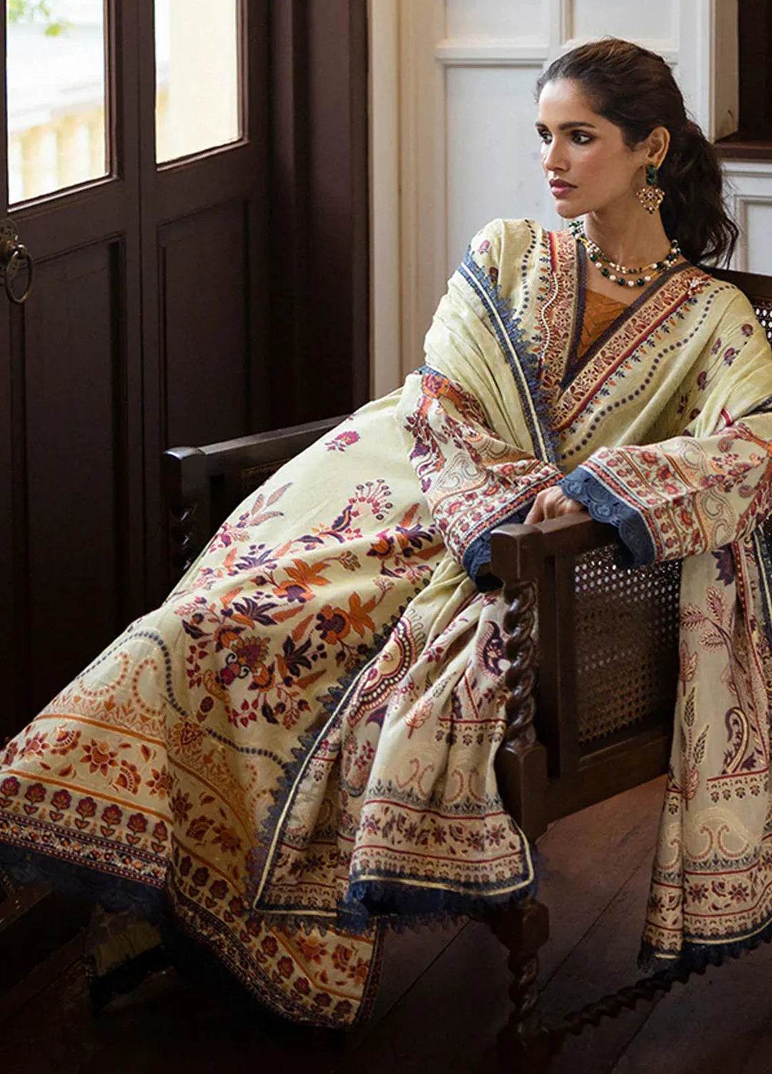 Seraph by Mushq Embroidered Lawn Suit Unstitched 3 Piece MQ25S HML-2503 Letizia - Summer Collection