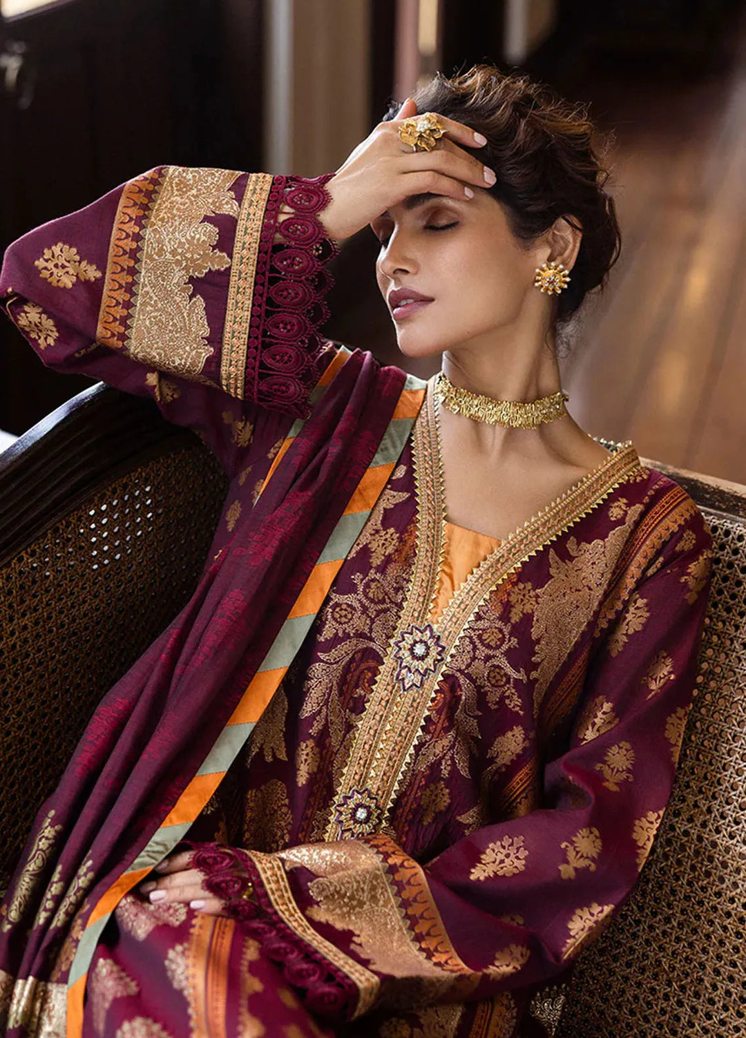 Seraph by Mushq Embroidered Lawn Suit Unstitched 3 Piece MQ25S HML-2505 Morphea - Summer Collection