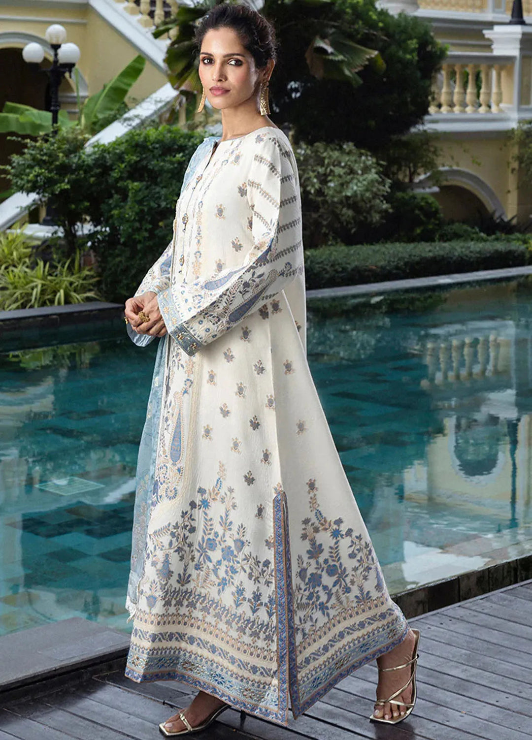 Seraph by Mushq Embroidered Lawn Suit Unstitched 3 Piece MQ25S HML-2506 Calafia - Summer Collection