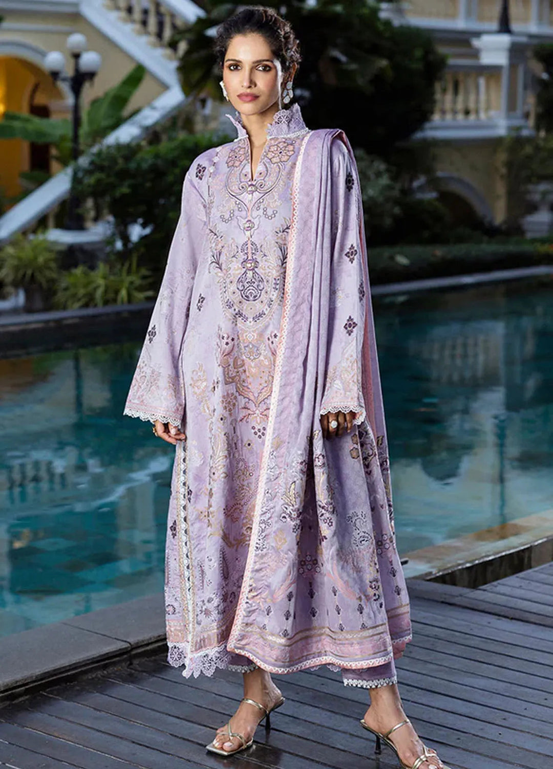 Seraph by Mushq Embroidered Lawn Suit Unstitched 3 Piece MQ25S HML-2509 Theidara - Summer Collection