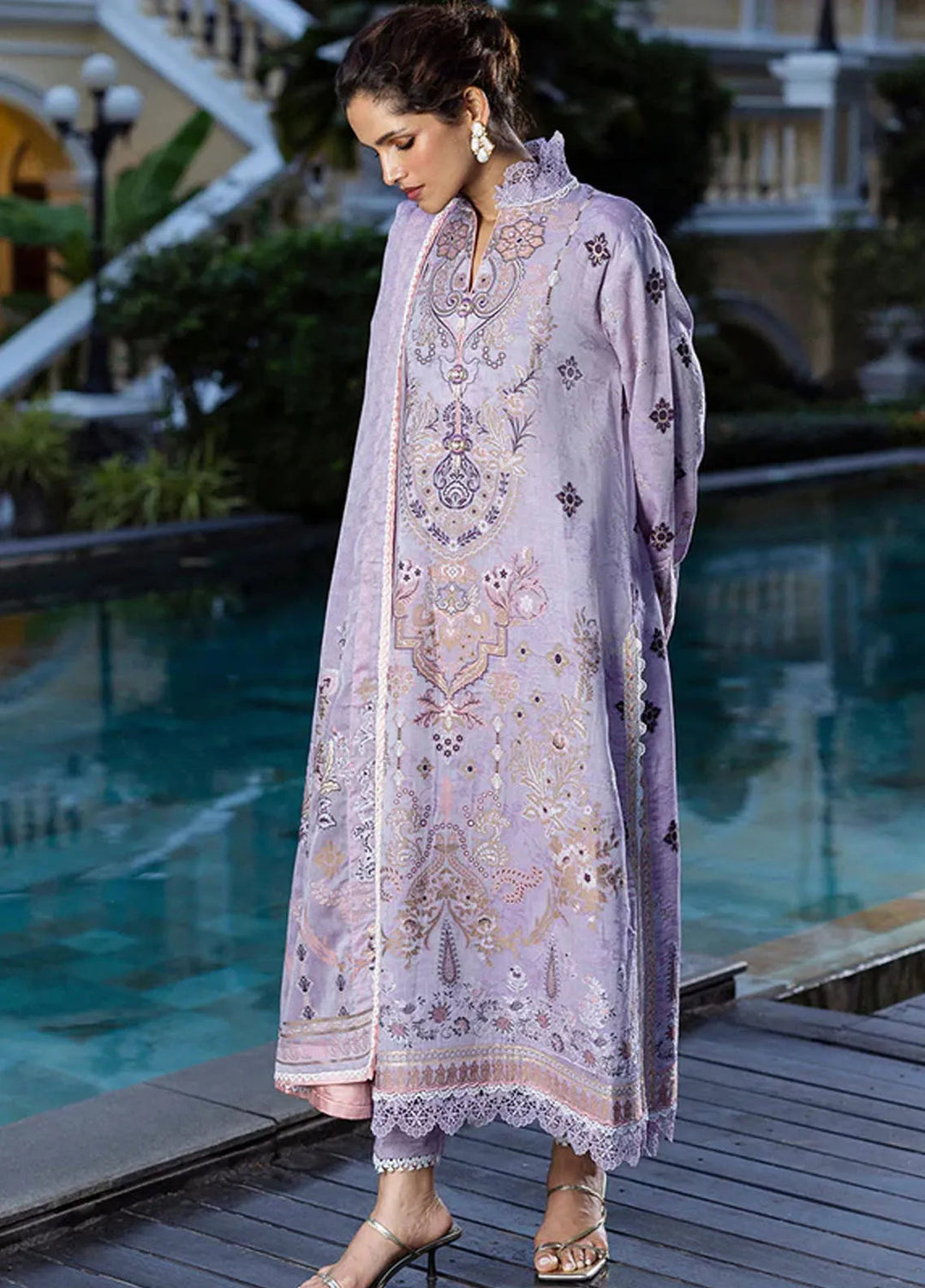 Seraph by Mushq Embroidered Lawn Suit Unstitched 3 Piece MQ25S HML-2509 Theidara - Summer Collection