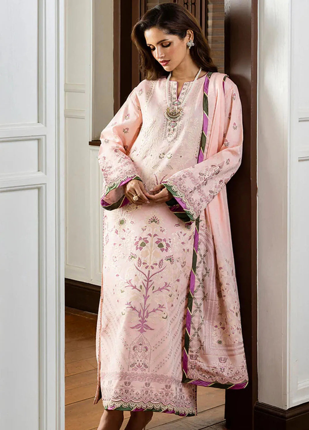 Seraph by Mushq Embroidered Lawn Suit Unstitched 3 Piece MQ25S HML-2510 Lillian - Summer Collection
