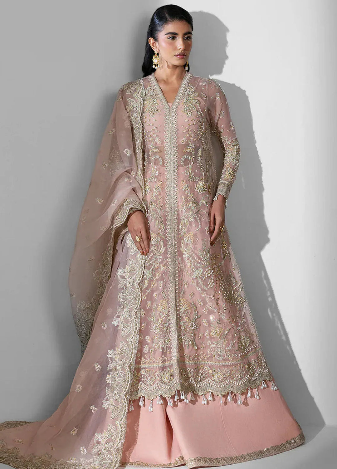 Seraphine by Zarposh Pret Embroidered Organza 3 Piece Suit Aura