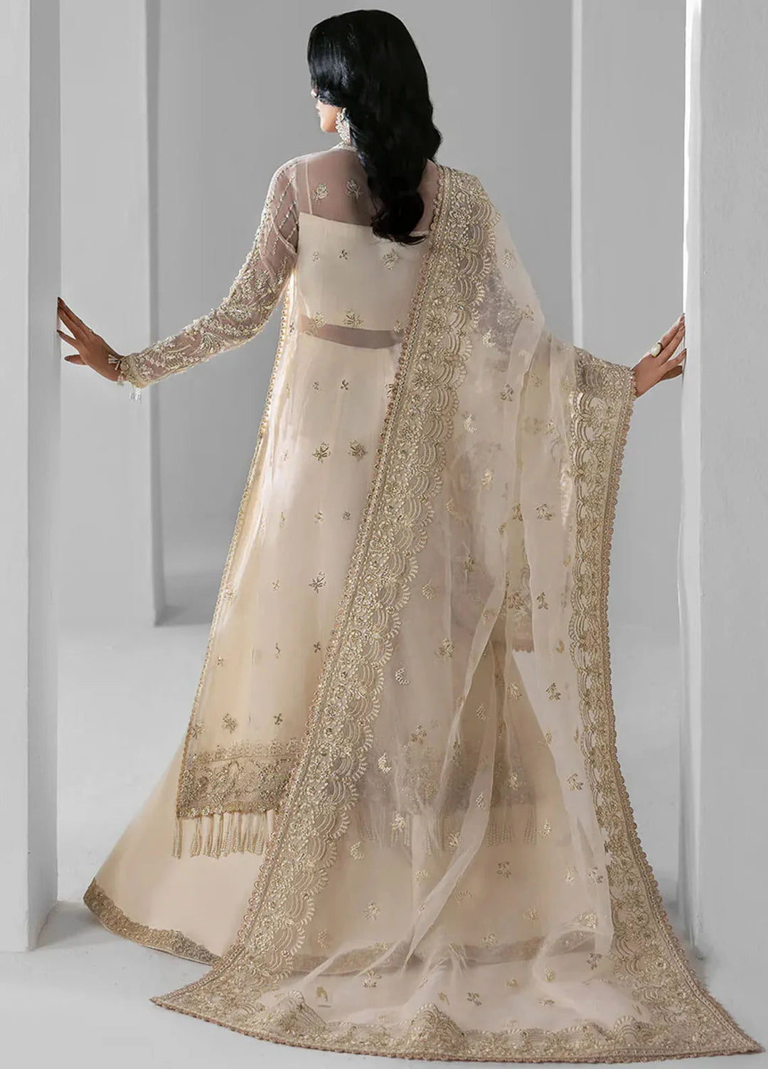 Seraphine by Zarposh Pret Embroidered Organza 3 Piece Suit Eclipse