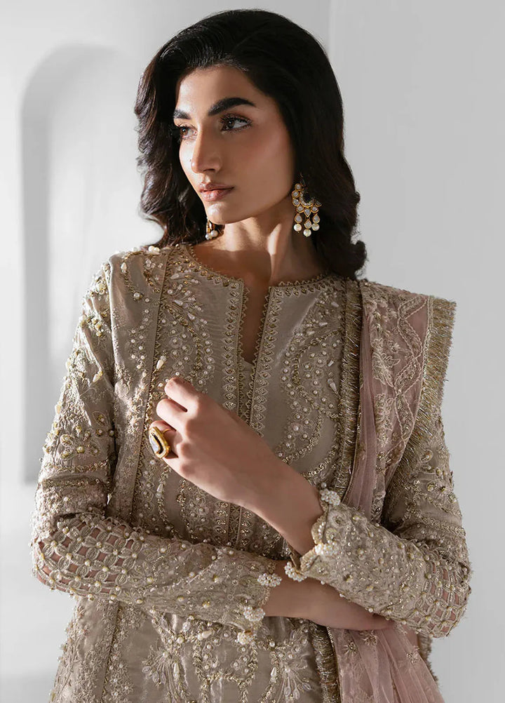 Seraphine by Zarposh Pret Embroidered Organza 3 Piece Suit Ember