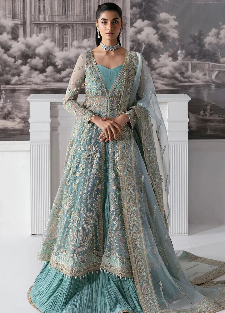 Seraphine by Zarposh Pret Embroidered Organza 3 Piece Suit Velour