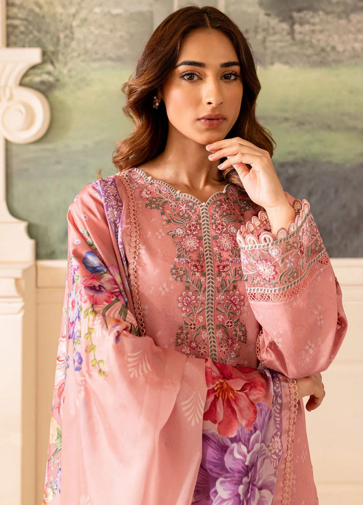 Seraya By Farasha Embroidered Lawn Suit Unstitched 3 Piece FSH24S D-07 Fiora - Summer Collection