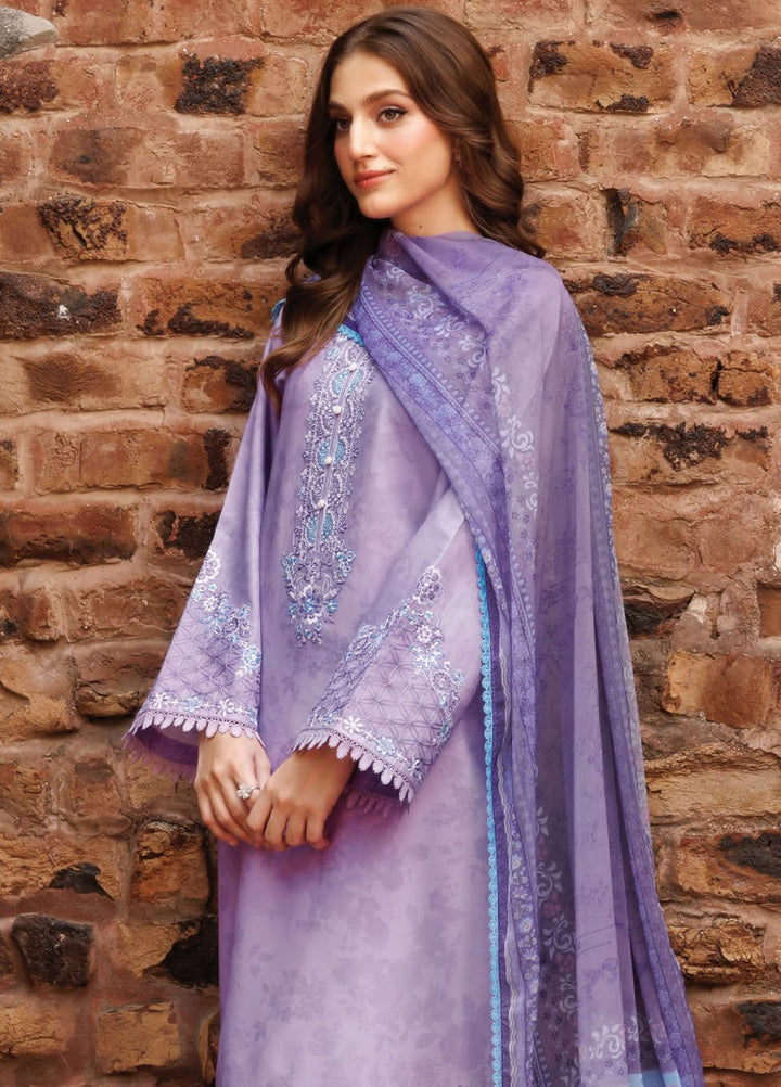Seraya by Farasha Embroidered Lawn Suits Unstitched 3 Piece FSH25SL D-03 Floren - Summer Collection
